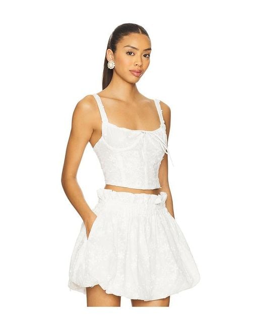 Top Corto Amareto En Color Blanco Talla (También En M, S, Xl, Xxl) Agua Bendita de color White