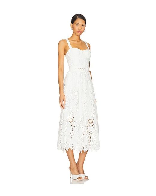 Cara Cara White Midi-Kleid Calypso