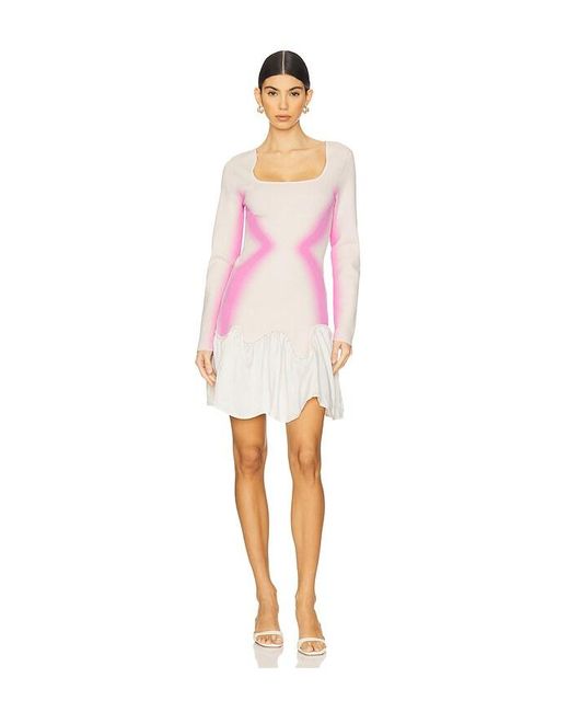 Ph5 Pink Bella Mixed Media Mini Dress