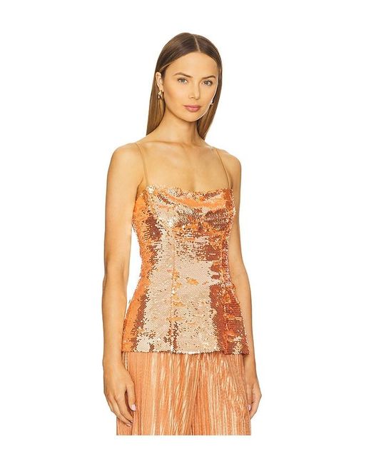 Sabina Musayev Mackenzie スリーブレストップス Orange
