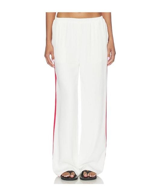 SNDY'S White Reed Contrast Pant