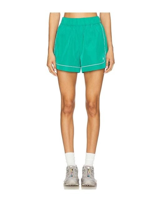 Alo Yoga Blue Motivate Track Short