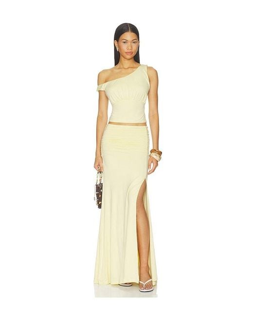 Madison The Label Yellow X Revolve Nisma Skirt