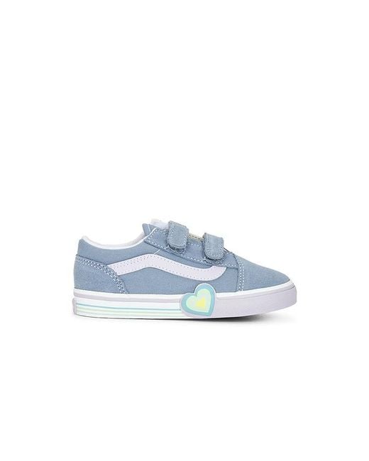 Vans Blue Toddlers Old Skool V Heart