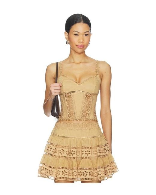 Charo Ruiz Natural Bustier Top Poppy