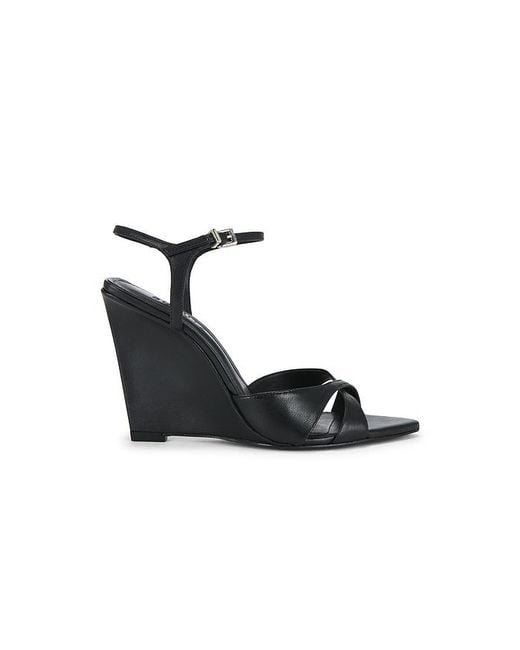 SCHUTZ SHOES Black Maxine Wedge Sandal