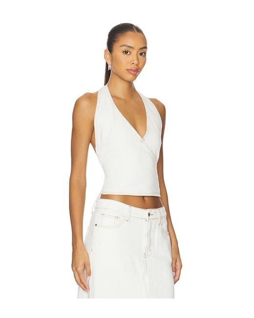 Lioness White Heartbreak Halter Top