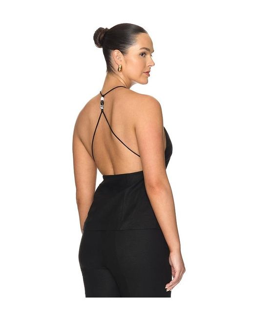L'academie Black 'Academie Anaia Linen Top
