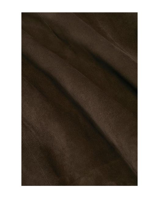 SRG Black Apple Suede Skirt