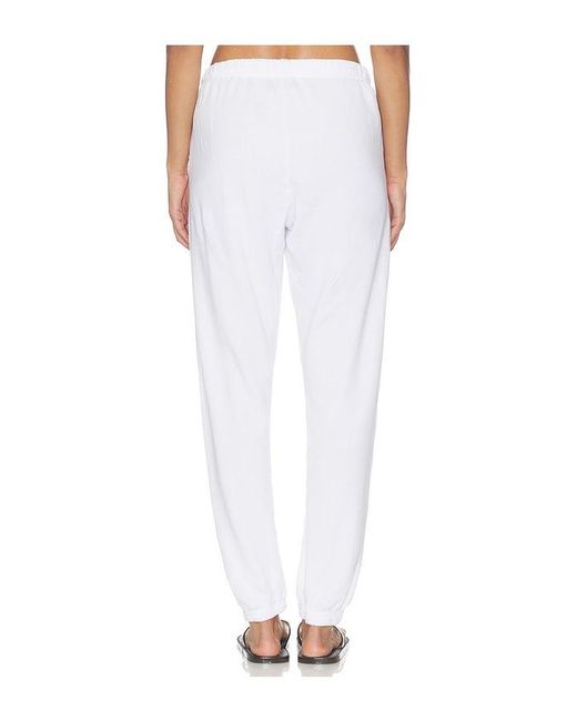 Michael Lauren White Viper Sweatpant With Side Pocket
