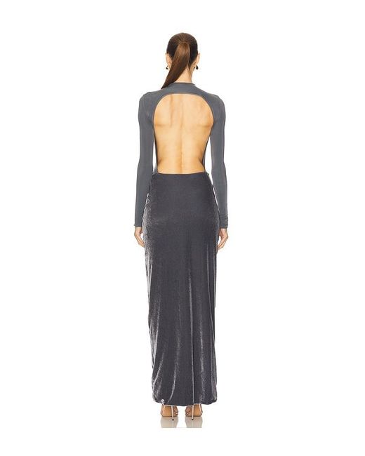 Maygel Coronel Gray Borelli Dress