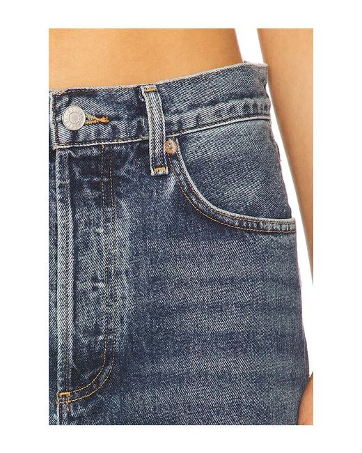 Agolde Blue Fran Straight Leg Jeans