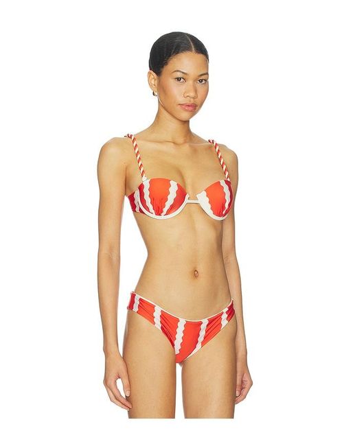 Ancora Orange Bora Bikini Top
