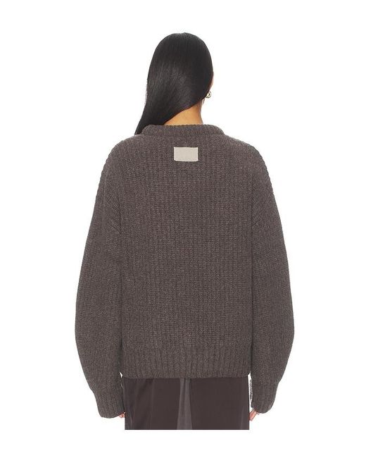 AYA MUSE Brown Crewneck Sweater