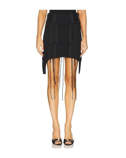 Helmut Lang Black Aviator Skirt
