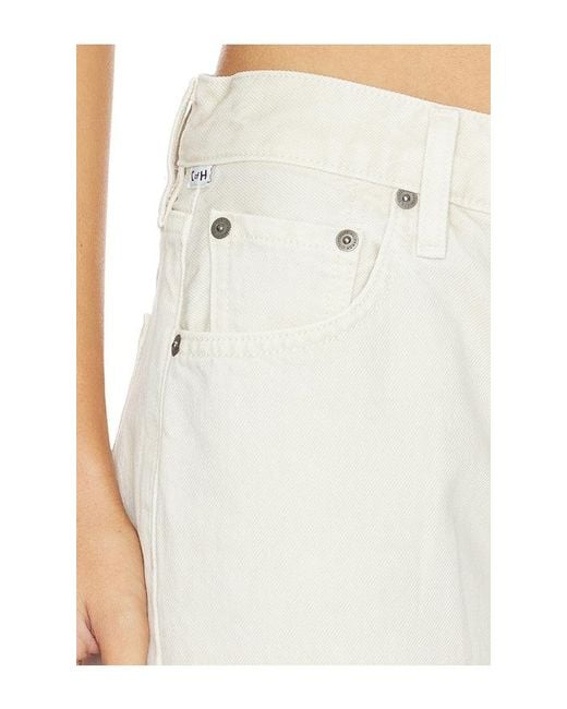 Citizens of Humanity White Faye Vintage Straight Jeans