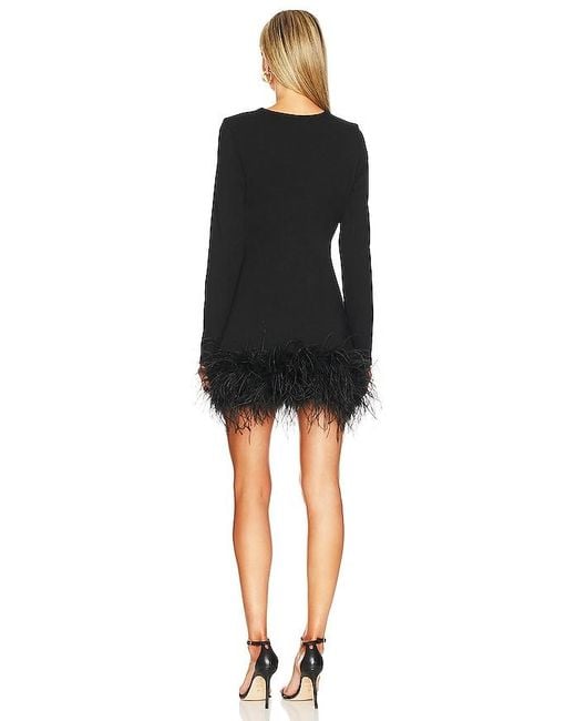 Lamarque Black Bahira Knit Mini Dress