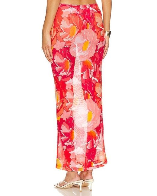 VDM Red Mimi Maxi Skirt