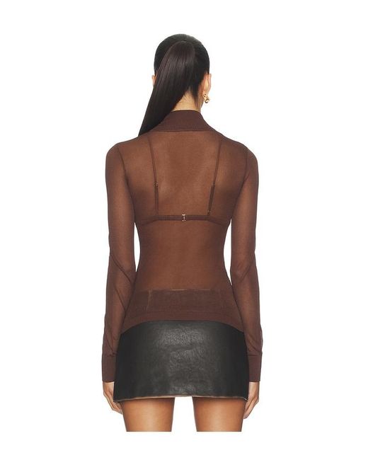 SER.O.YA Brown Lainey Top