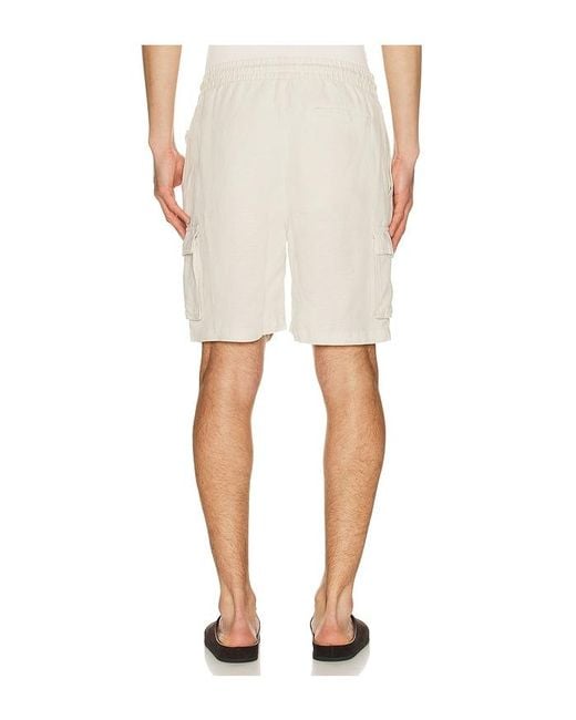 Onia Natural Air Linen Pull On Cargo Short for men