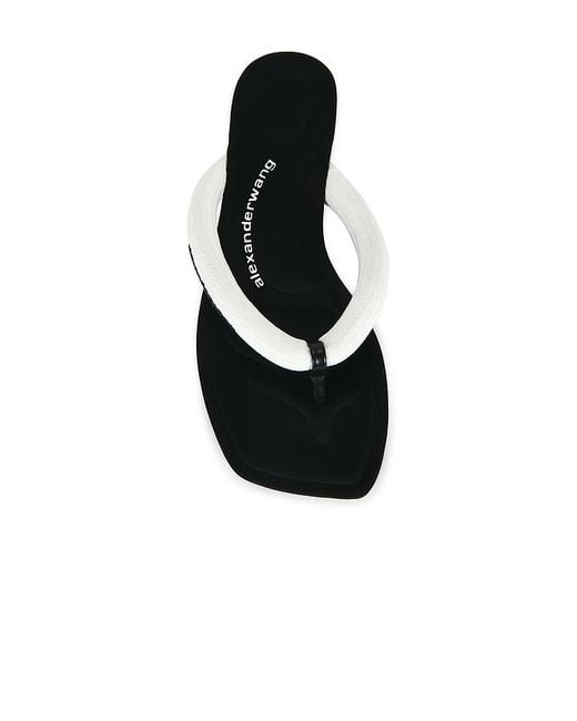 Alexander Wang White Jenna Tubular Flat Thong Sandal