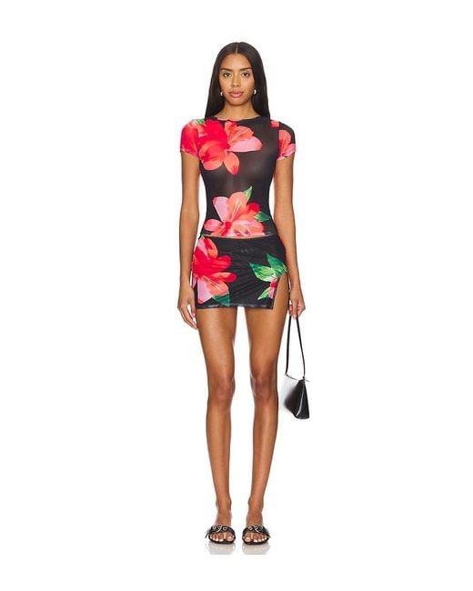 superdown Red Destynee Skirt Set