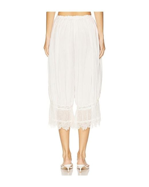 Free People White X Intimately Fp Forever Young Pant