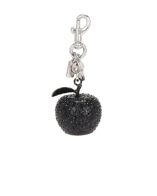 COACH Black Taschenanhänger Small Crystal Apple