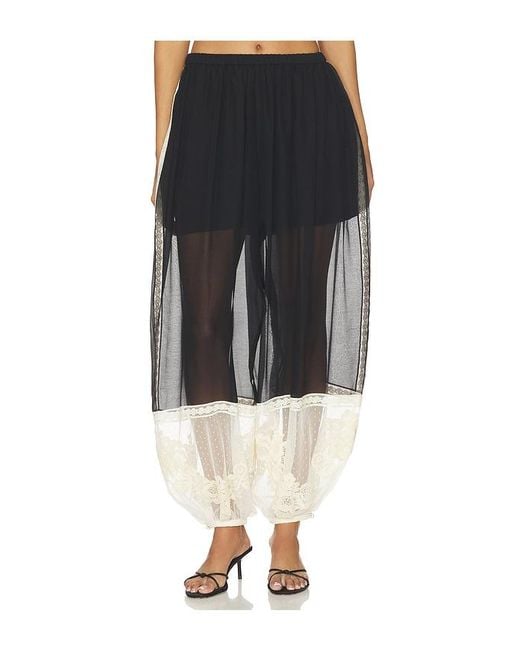 Zimmermann Black Roselight Harem Pant