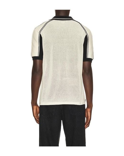 House Of Sunny Black Keepers Knit Polo for men