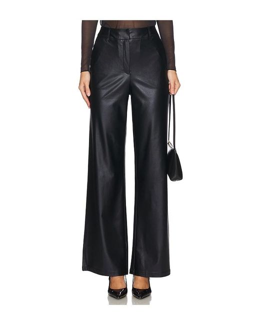 Commando Black Matte Metallic Wide Leg Trouser