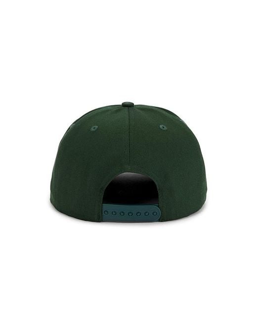 Quiet Golf Green Stencil 5Panel Hat for men