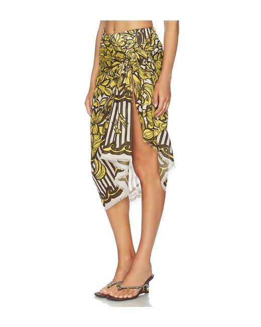 ALÉMAIS Yellow Mona Cotton Pareo
