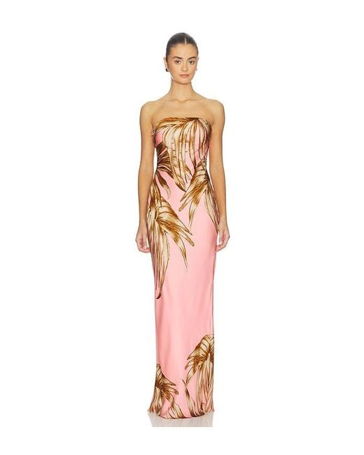 Rococo Sand White Strapless Maxi Dress