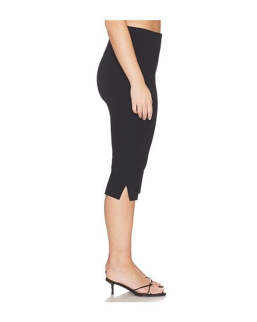 GOOD AMERICAN Blue Soft Stretch Ponte Pull On Capris