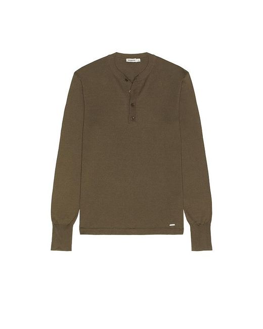 Jonathan Simkhai Brown Dolton Henley for men