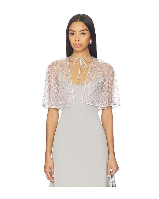 Fleur du Mal White Embellished Cape