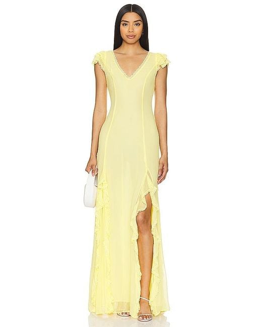 Tularosa Yellow Taylor Gown