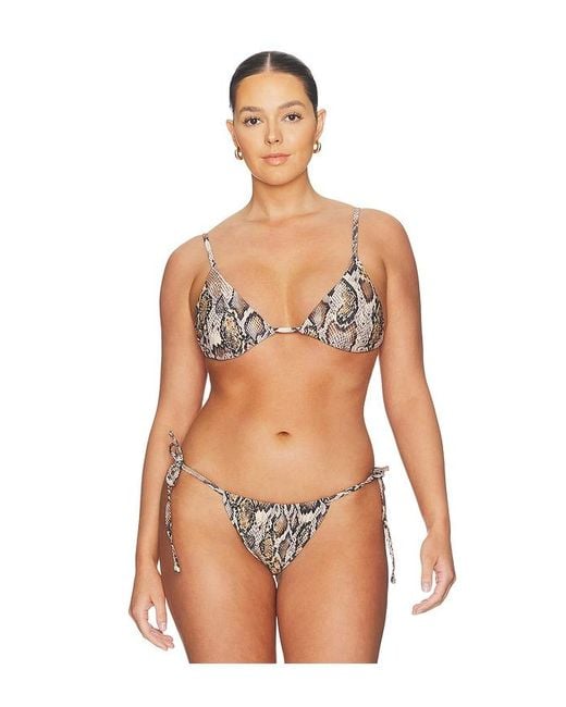 AFRM Natural Capri Bikini Top