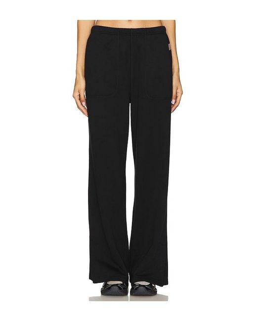 Lunya Silksweats Reversible ストレートレッグパンツ Black