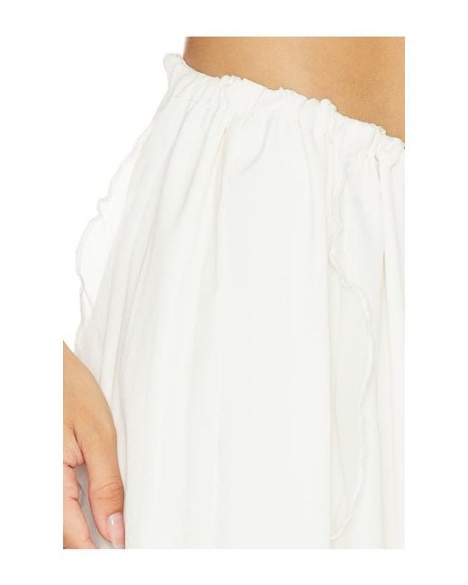 SNDY'S White Sereia Maxi Skirt