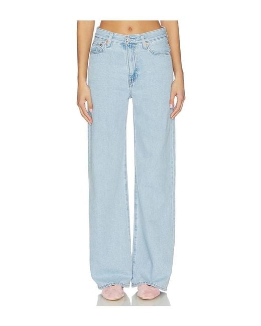 Levi's Blue Ribcage Wide Leg