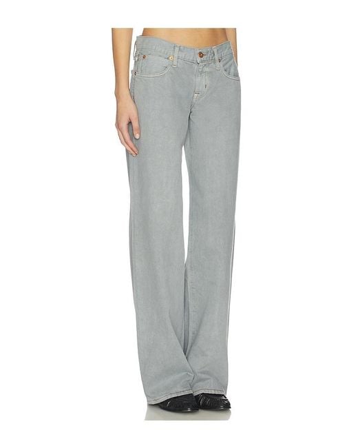 SLVRLAKE Denim Gray Lexi Low Rise Relaxed Wide Leg Jeans