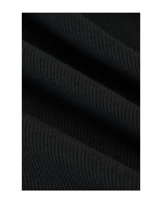 HAELO Black Lace Up Tank Top