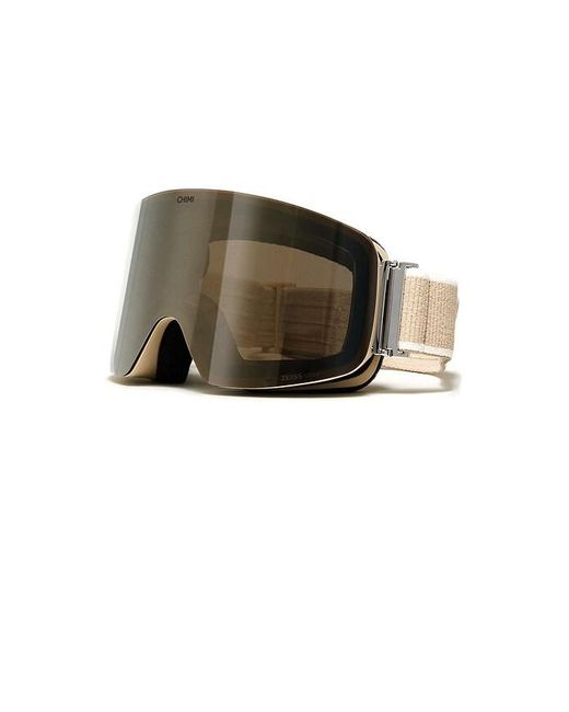 Chimi White 01 Cime Ski Goggles