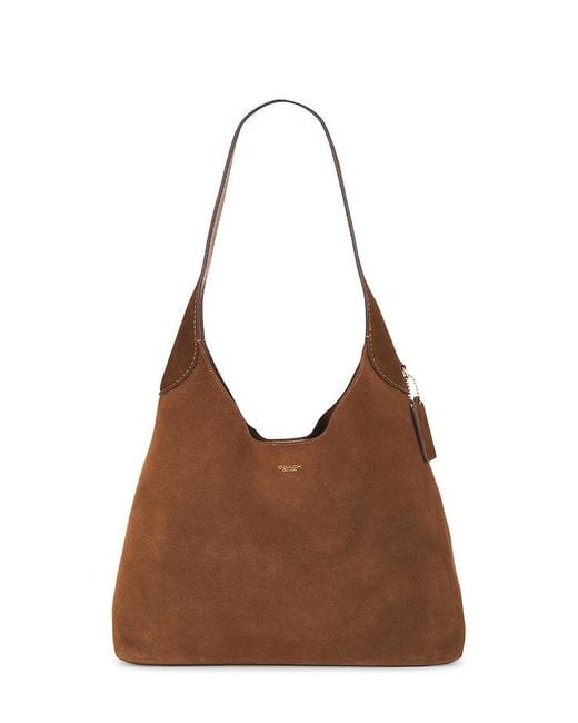 COACH Brown Brooklyn 34 Shoulder Bag