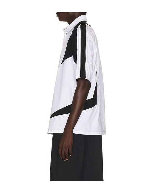 Off-White c/o Virgil Abloh White Race Logo Star Bowling Shirt for men