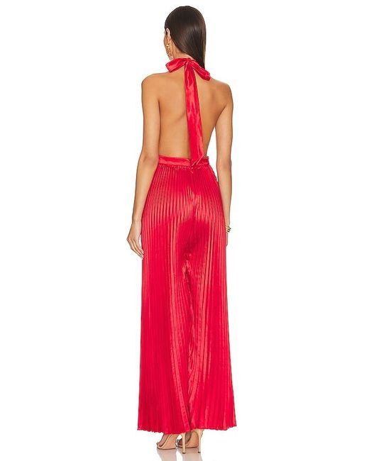 L'idée Red Cinema Low Back Jumpsuit