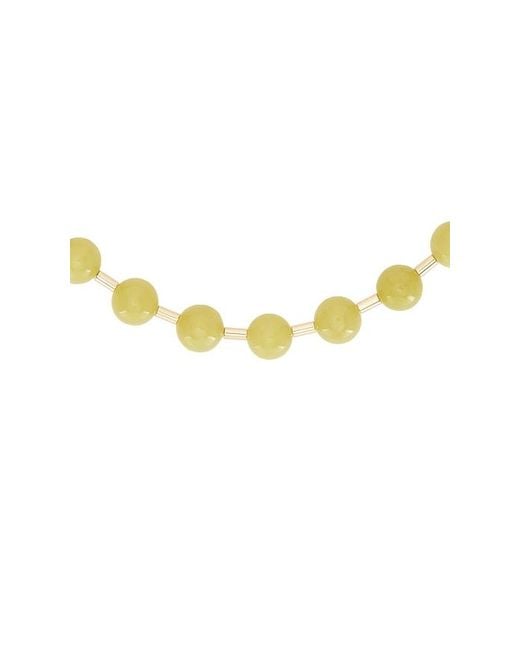Eddie Borgo Green Beaded Ball Chain Necklace