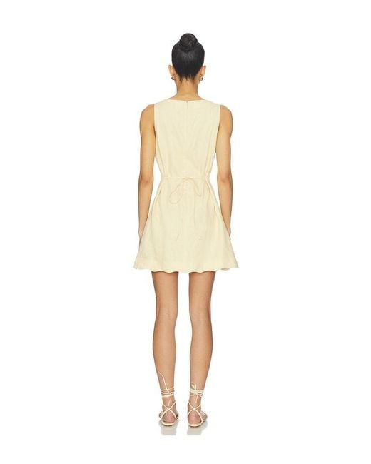 Faithfull The Brand Natural Alondra Mini Dress